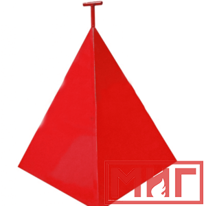 Фото 15 - Пожарная пирамида для пожарного гидранта 750x750x900 (Трехгранная).